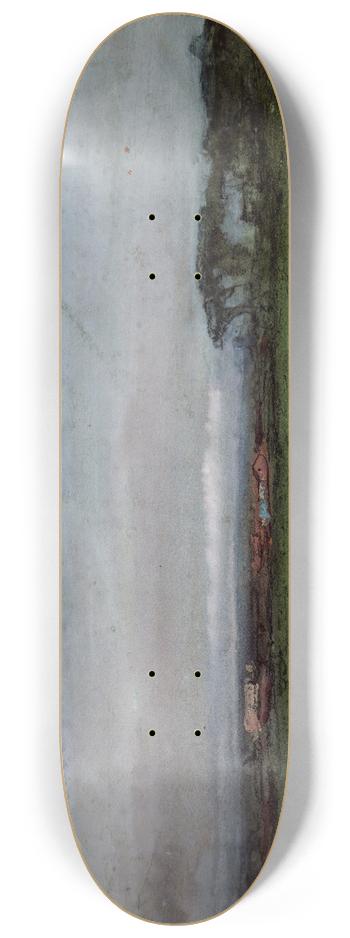 George Inness - Across the Campagna 8.25 inch art skate deck