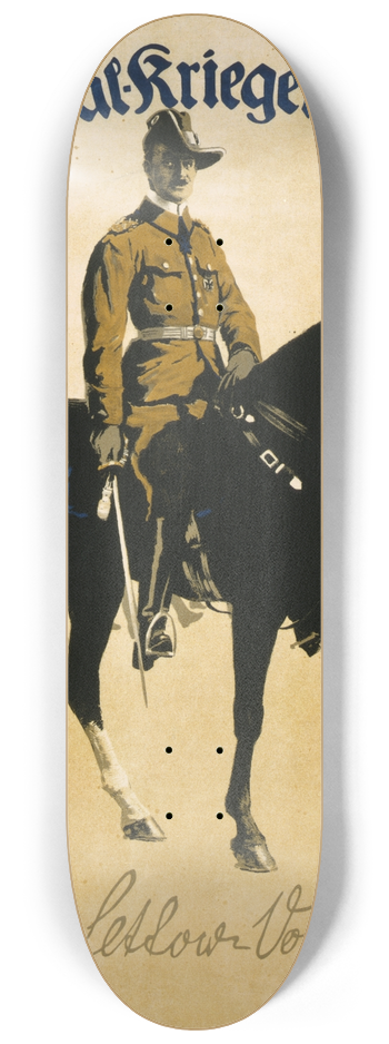 Fritz Grotemeyer - Kolonial-Krieger-Spende. Von Lettow-Vorbeck 8.25 inch art skate deck