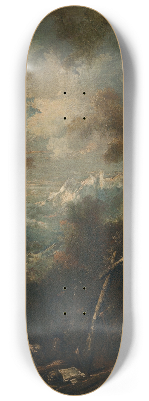 Alessandro Magnasco - Saint Jerome in a Landscape 8.25 inch art skate deck
