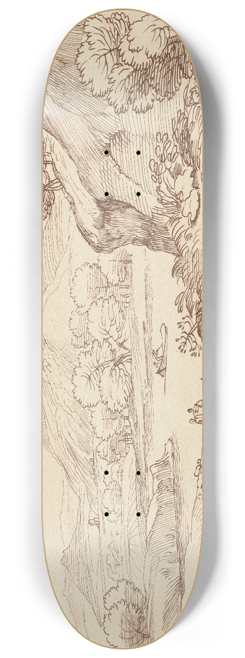George Knapton - Pastoral scene 8.25 inch art skate deck
