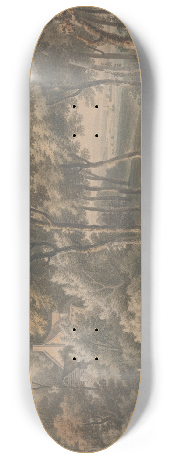 George Lambert - A Woody Landscape 8.25 inch art skate deck
