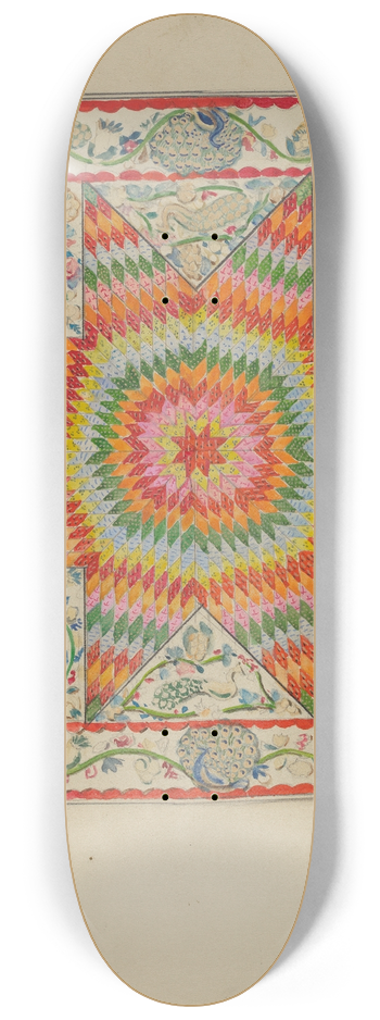 George Loughridge - Applique & Patchwork Coverlet 8.25 inch art skate deck