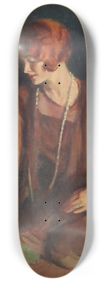 George Luks - The Redhead 8.25 inch art skate deck