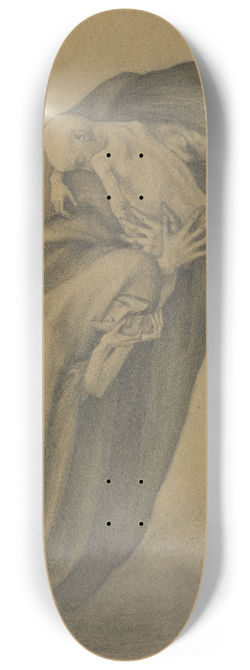 George Minne - Grieving Mother 8.25 inch art skate deck