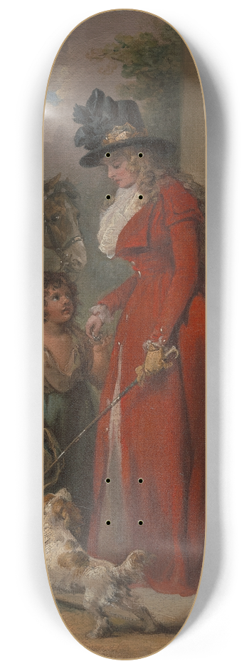 George Morland - The Squires Door 8.25 inch art skate deck