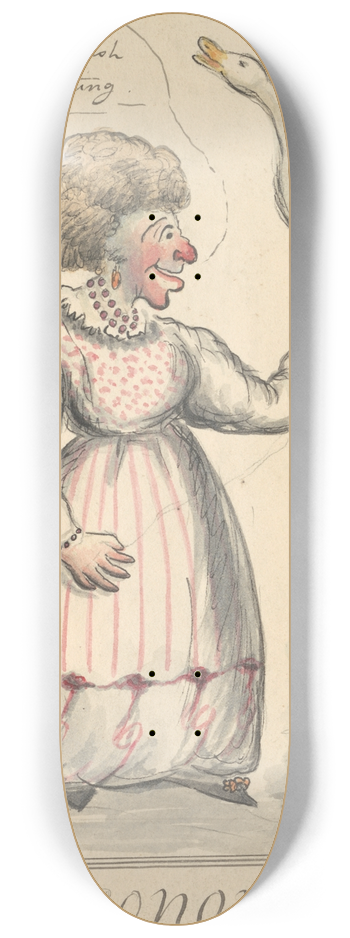 George Moutard Woodward - Leonora!! 8.25 inch art skate deck