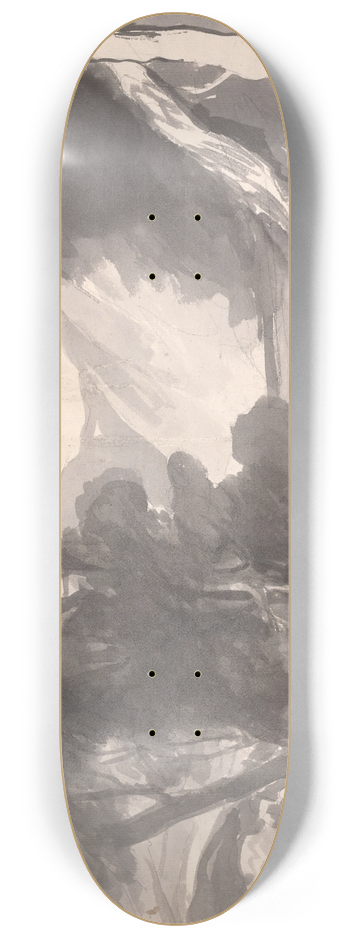 George Romney - Glade in a Forest 8.25 inch art skate deck