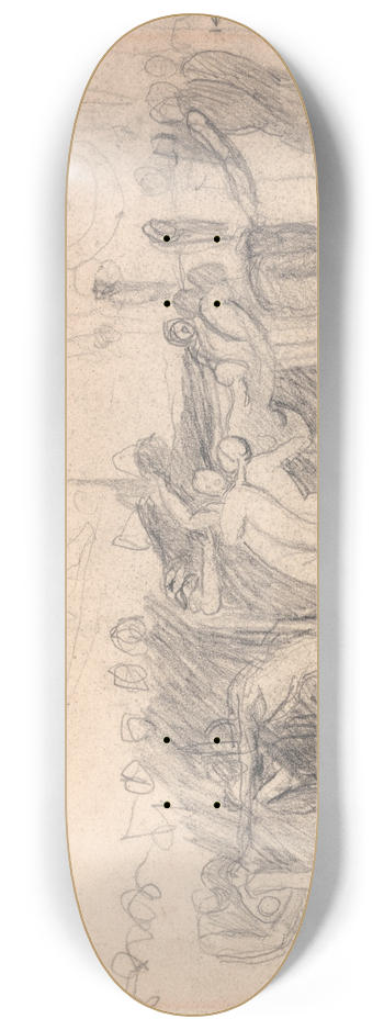 George Romney - Hell 8.25 inch art skate deck