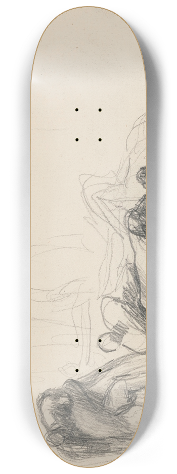 George Romney - John Howard visiting a Lazaretto 8.25 inch art skate deck
