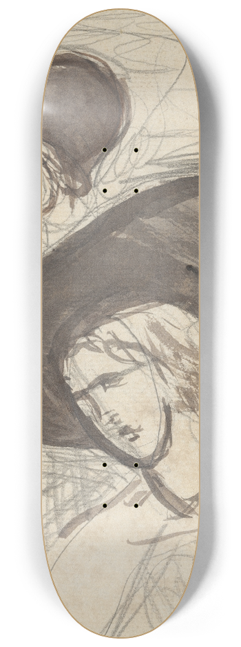 George Romney - Sketch 8.25 inch art skate deck