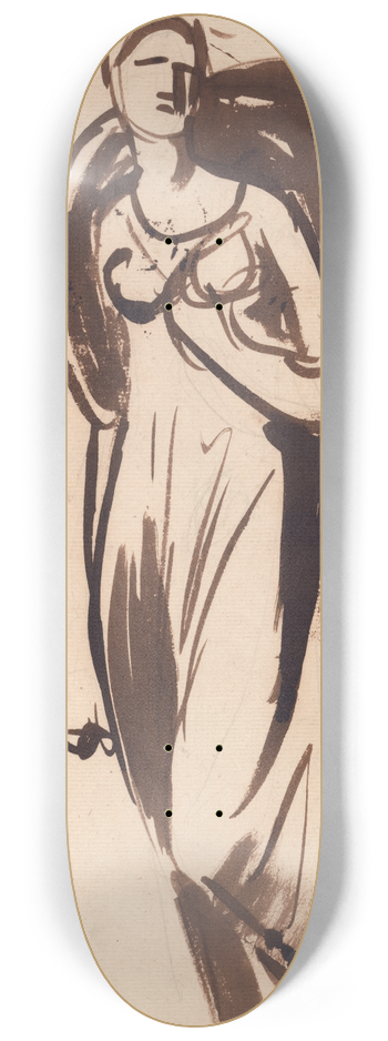 George Romney - Viscountess Bulkeley as Hebe 8.25 inch art skate deck