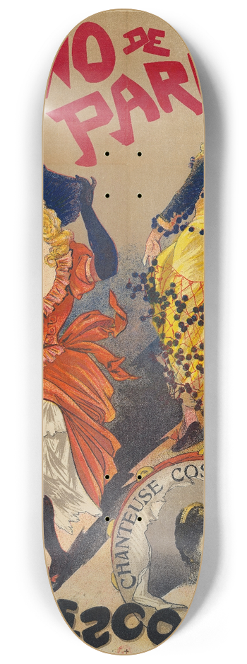 Georges de Feure - Casino de Paris Edme Lescot 8.25 inch art skate deck