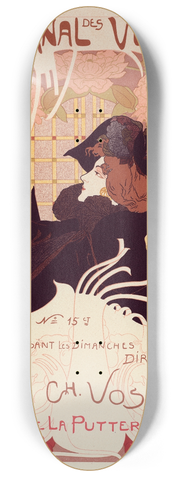 Georges de Feure - Journal Des Ventes 8.25 inch art skate deck