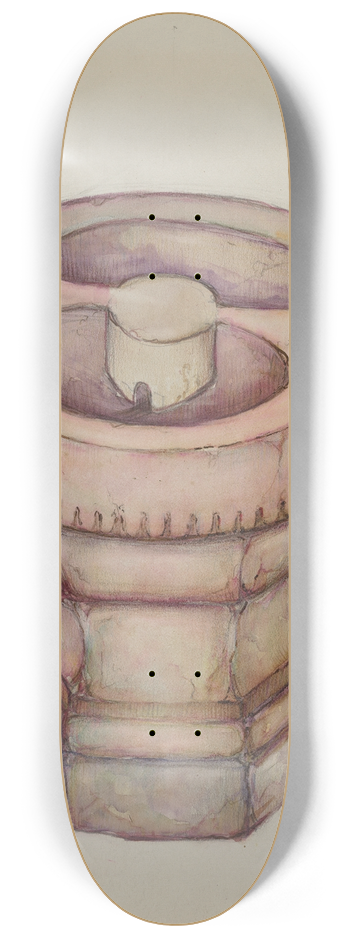 George Seideneck - Baptismal Font 8.25 inch art skate deck