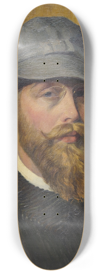 Georges Emile Lebacq - Self-portrait 8.25 inch art skate deck
