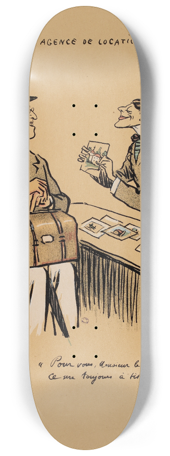 Georges Goursat (Sem) - Agence de location 8.25 inch art skate deck