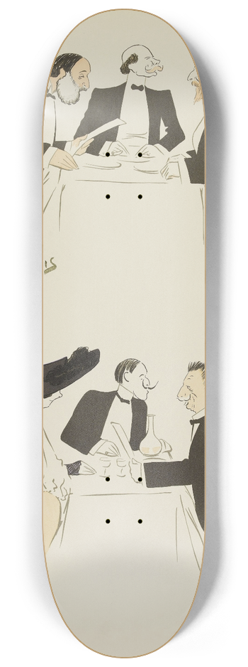 Georges Goursat (Sem) - A LHotel de Paris. Ciros Bar 8.25 inch art skate deck
