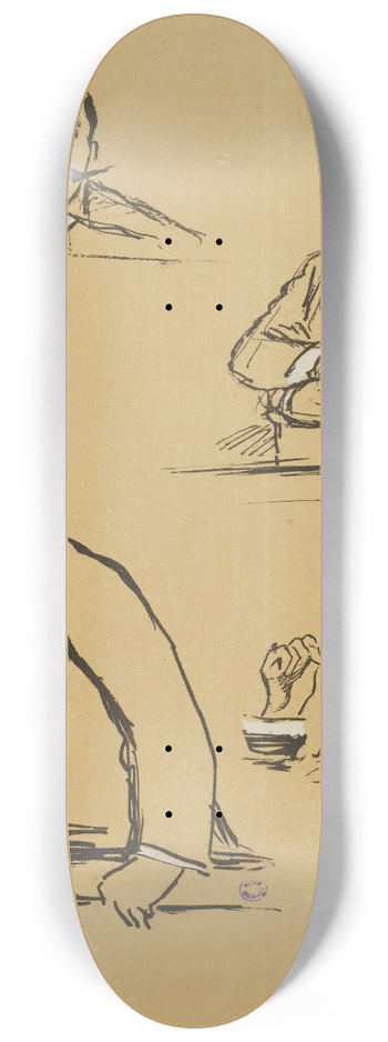 Georges Goursat (Sem) - Bolo-Pacha 8.25 inch art skate deck