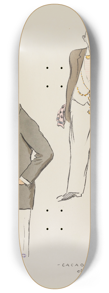 Georges Goursat (Sem) - Cacao et Macoco 8.25 inch art skate deck
