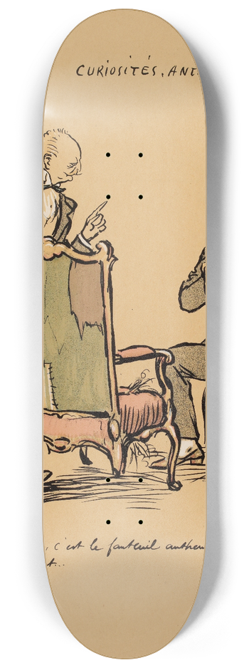 Georges Goursat (Sem) - Curiosits, antiquits 8.25 inch art skate deck