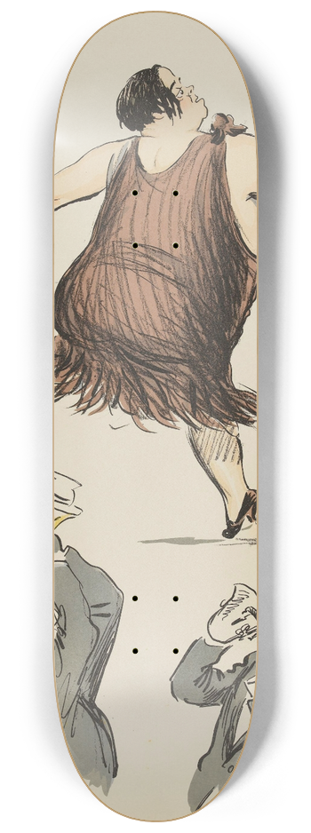 Georges Goursat (Sem) - Hei! Hei! 8.25 inch art skate deck