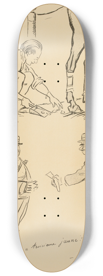 Georges Goursat (Sem) - Insensible 8.25 inch art skate deck