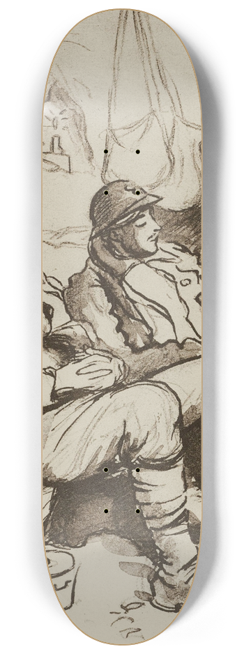Georges Goursat (Sem) - La sape 8.25 inch art skate deck