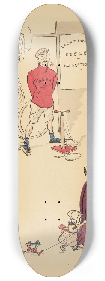 Georges Goursat (Sem) - Location de cycles 8.25 inch art skate deck