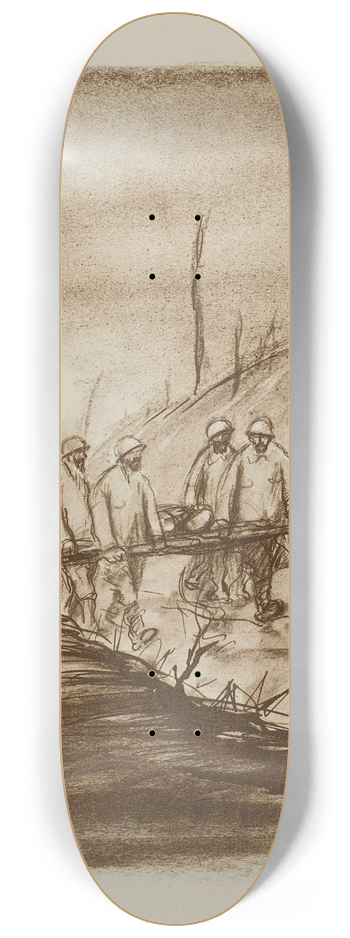 Georges Goursat (Sem) - Passage dun bless argonne 8.25 inch art skate deck