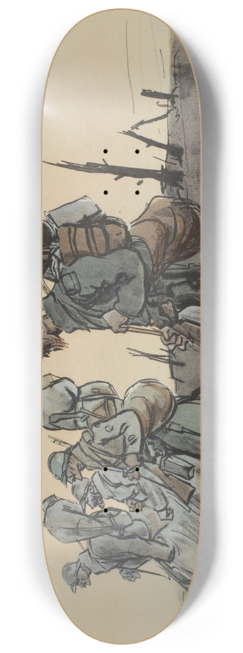 Georges Goursat (Sem) - Retour des tranches 8.25 inch art skate deck