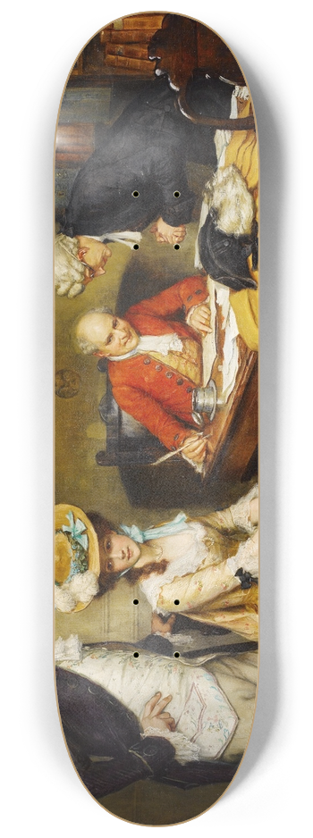 George Sheridan Knowles - Signing the marriage contract 8.25 inch art skate deck