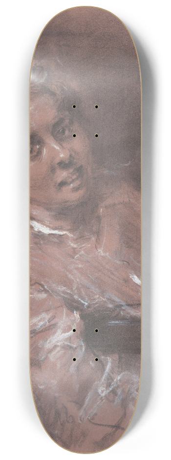 Fritz von Uhde - Bildnisstudie 8.25 inch art skate deck