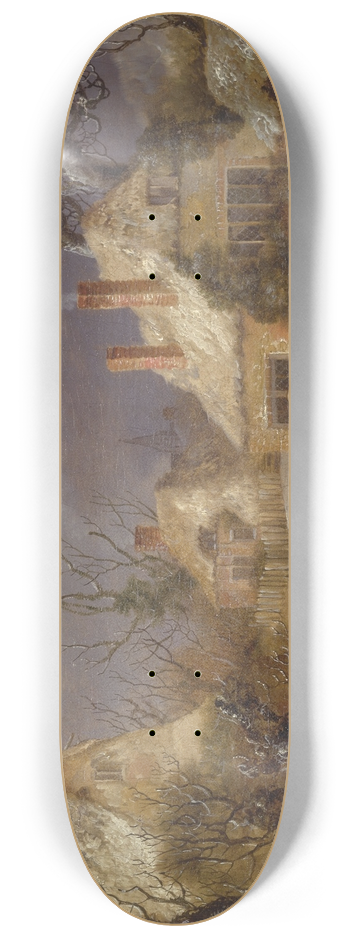 George Smith - A Winter Landscape 8.25 inch art skate deck