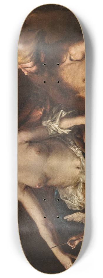 Alessandro Magnasco - Venus in Vulcans Forge with Cupid blindfolded 8.25 inch art skate deck