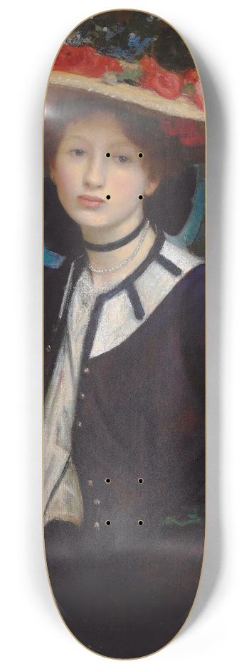 George Spencer Watson - Lady Holding A Parasol 8.25 inch art skate deck