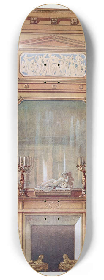 Georges Rmon - Chemine du boudoir. 8.25 inch art skate deck