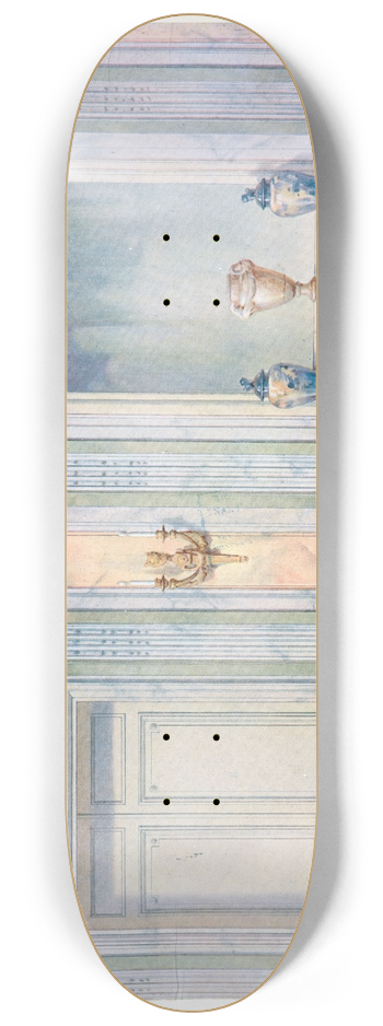 Georges Rmon - Dtail dune porte et de la chemine. 8.25 inch art skate deck