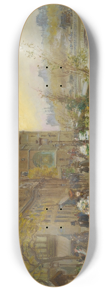 Georges Stein - The Flower Market 8.25 inch art skate deck