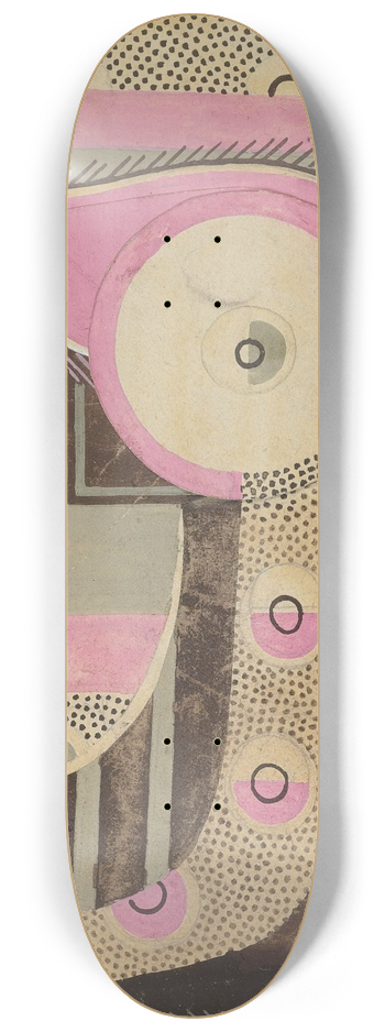 Georges Valmier - Composition (tude Pour Un Motifs Dcoratif) 8.25 inch art skate deck