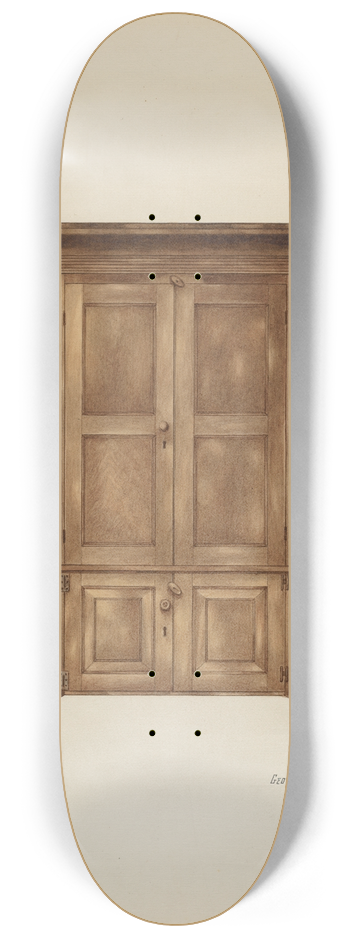 George V. Vezolles - Corner Cupboard 8.25 inch art skate deck