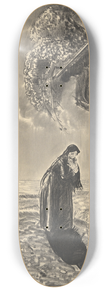 George Wesley Bellows - Figures inMoonlight 8.25 inch art skate deck