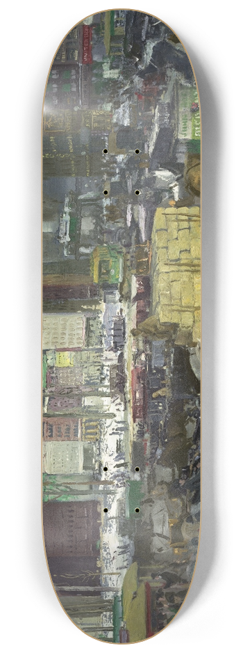 George Wesley Bellows - New York 8.25 inch art skate deck