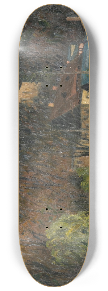 Georg Lemm - The Castle Pond in Tharandt 8.25 inch art skate deck