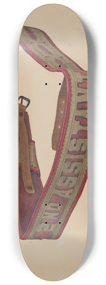 Gerald Scalise - Firemans Belt 8.25 inch art skate deck
