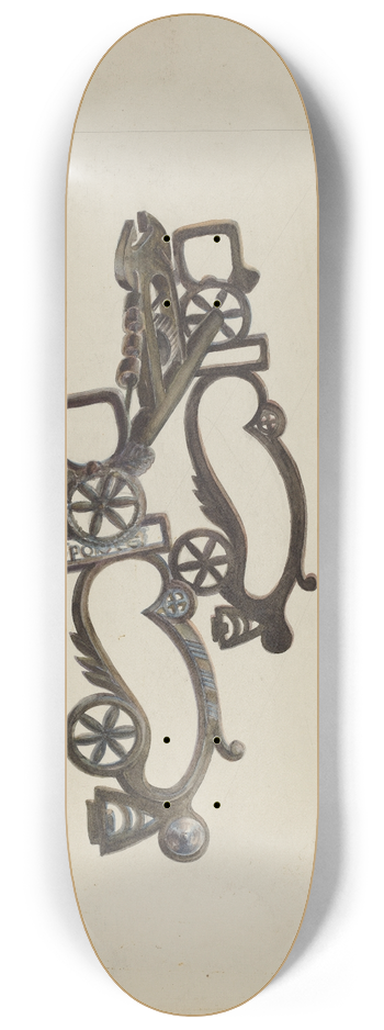 Gerald Transpota - Spanish Bit 8.25 inch art skate deck