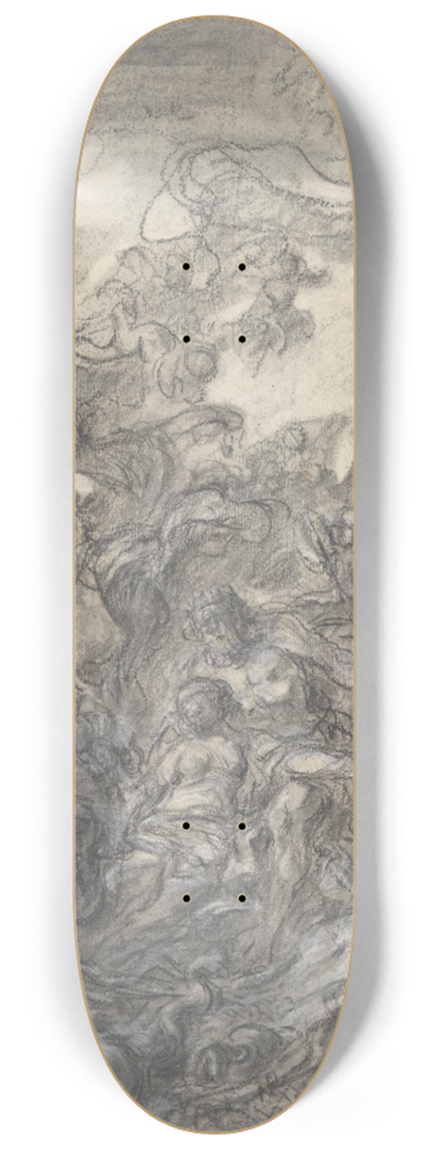 Gabriel-Franois Doyen - Allegory of Fishery; Neptune and Amphitrite 8.25 inch art skate deck