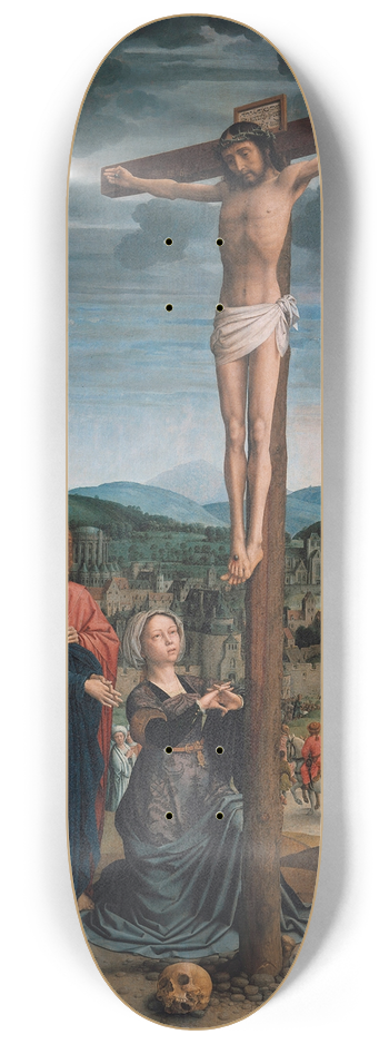 Gerard David - Christ on the Cross 8.25 inch art skate deck