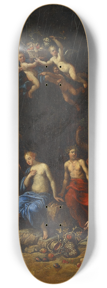 Gerard de Lairesse - Bacchus And Pomona 8.25 inch art skate deck