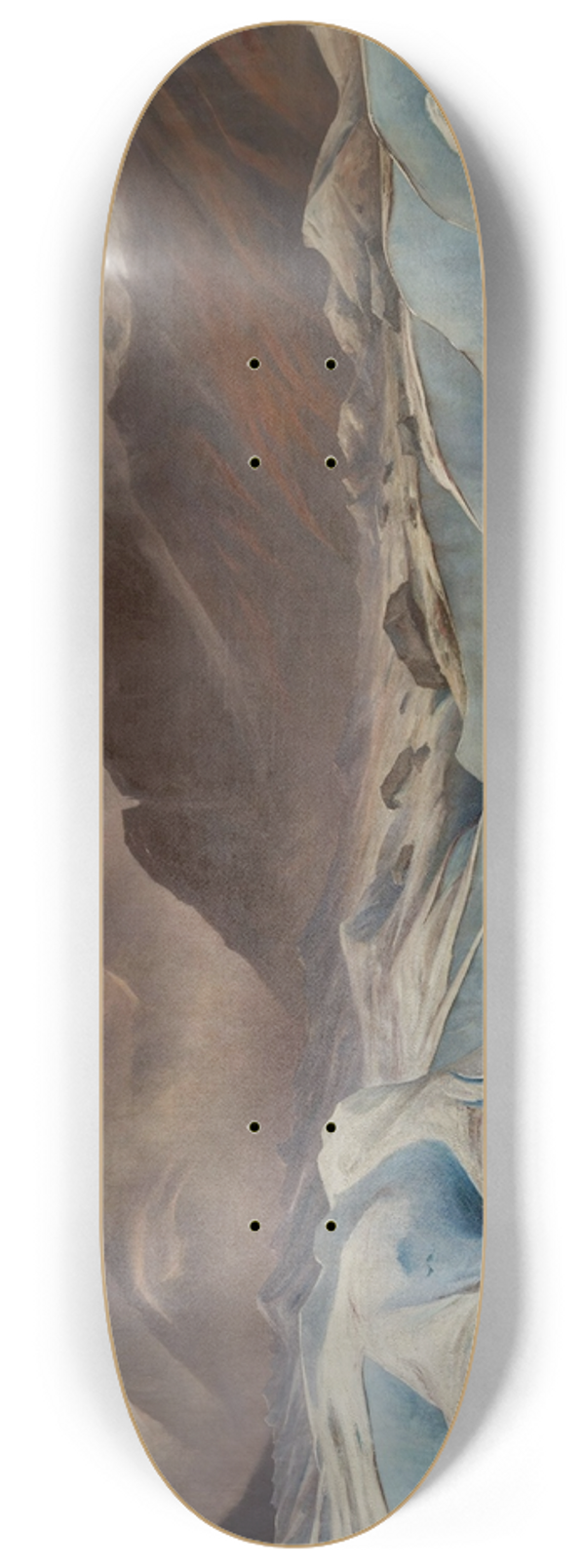 Gabriel Lopp - La Mer de Glace et les Grands Charmoz, Chamonix 8.25 inch art skate deck