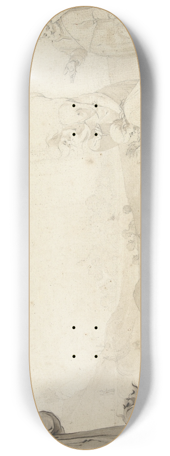 Gerard ter Borch - De doop van Christus 8.25 inch art skate deck